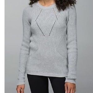 Lululemon Athletica cotton grey sweater. Size 8